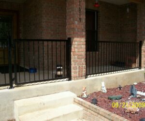 36 in. tall porch rails with gate