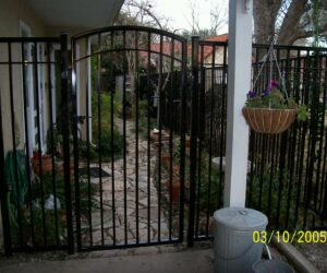 6 ft custom iron fence n gate