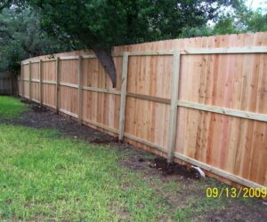 8ft wood privacy fence