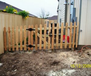 4ft wood fence spaced pickets